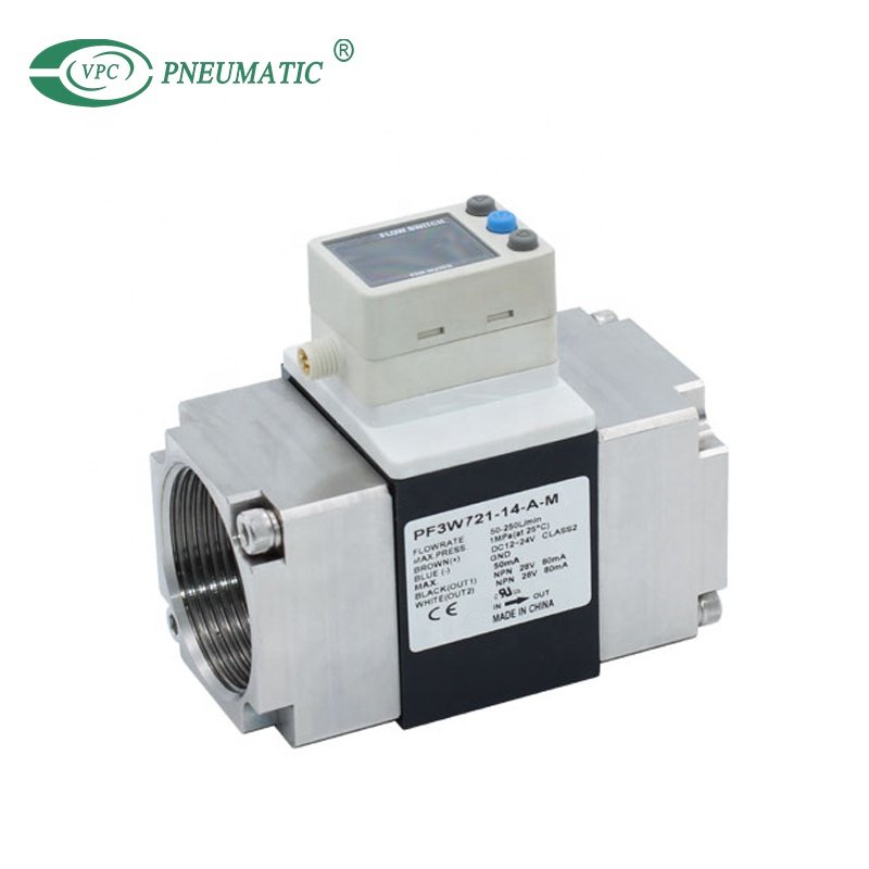 PF2A Digital Air Flow Meter SMC Type 2-Color Display Integrated Digital Flow Switch