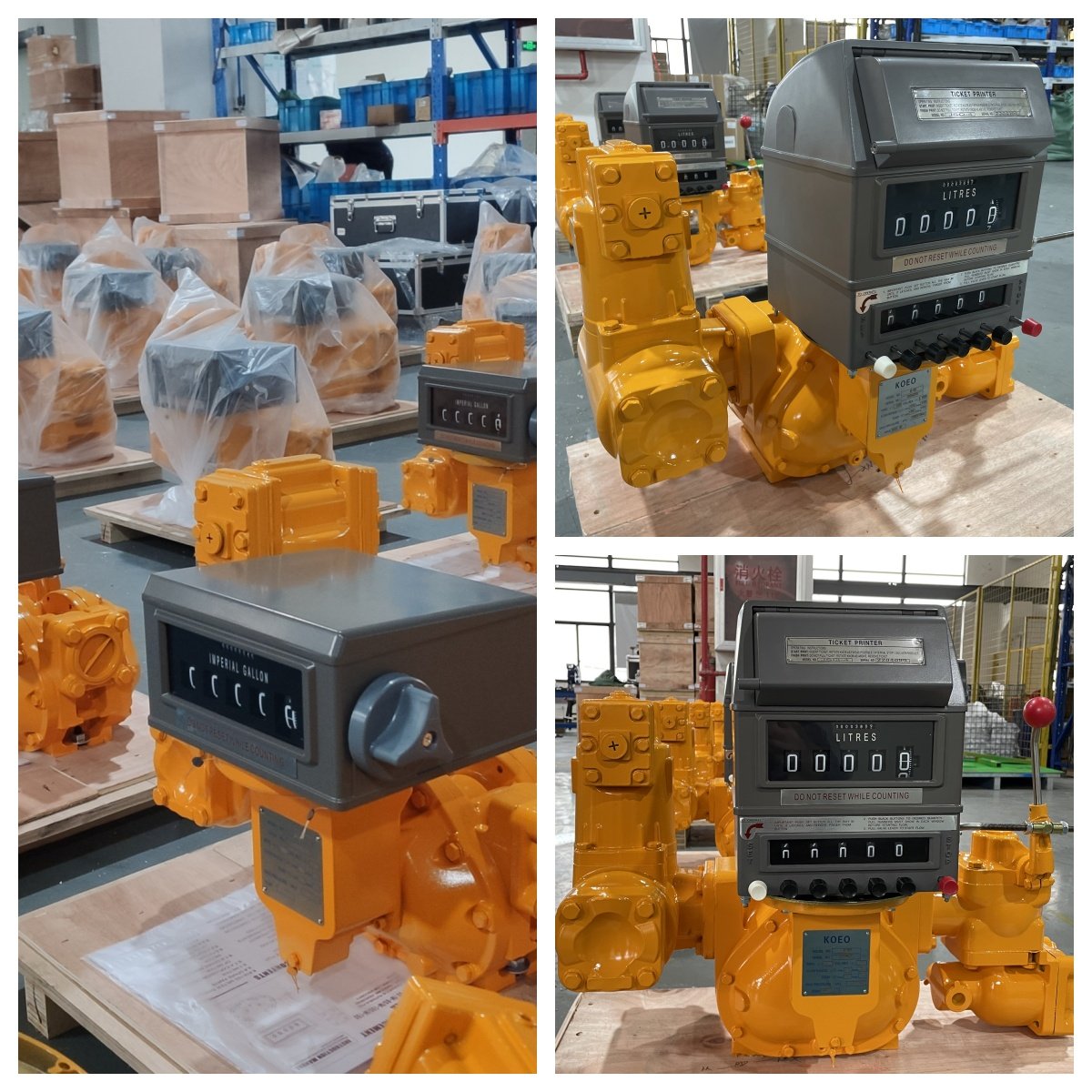 KOEO High-precision Cast Iron Positive Displacement Flow Meter 2 Inch Pd Flow Meters with Ticket Printer