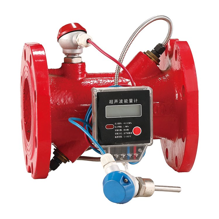TF High Precision Waterproof Pipeline Portable Ultrasonic Flowmeter With Flange For Central Air Conditioning