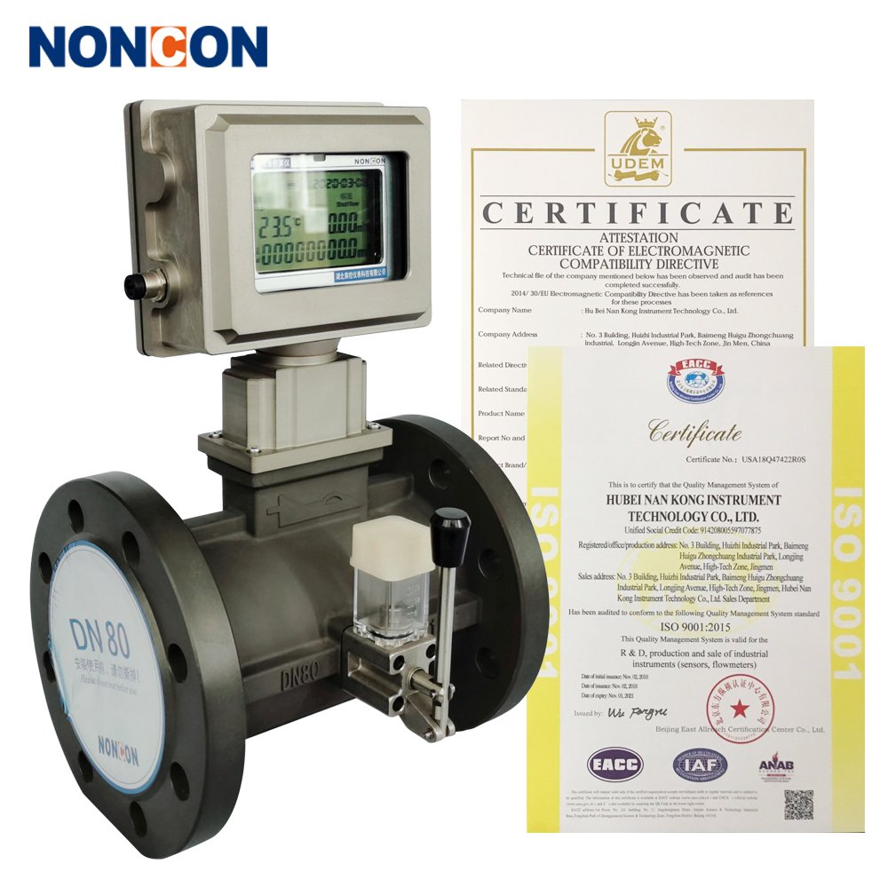 The Latest Natural Gas Flow Meters lpg Propane N2 Nitrogen Compressed air Gas Regulator with Turbine Gas Flow Meter 4-20mA