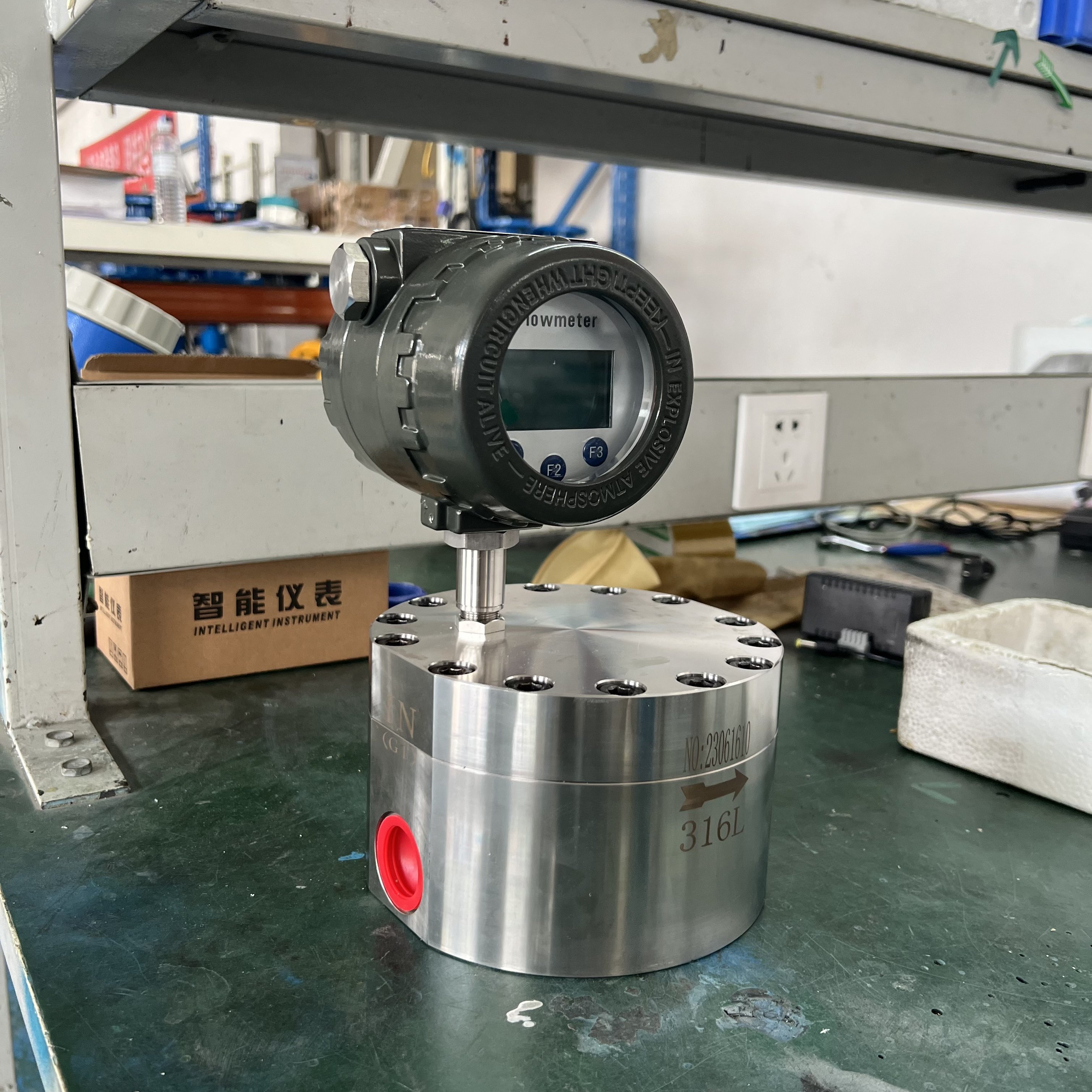 LCD Display RS485 4-20mA Output Oil Micro Gear Flow Meter