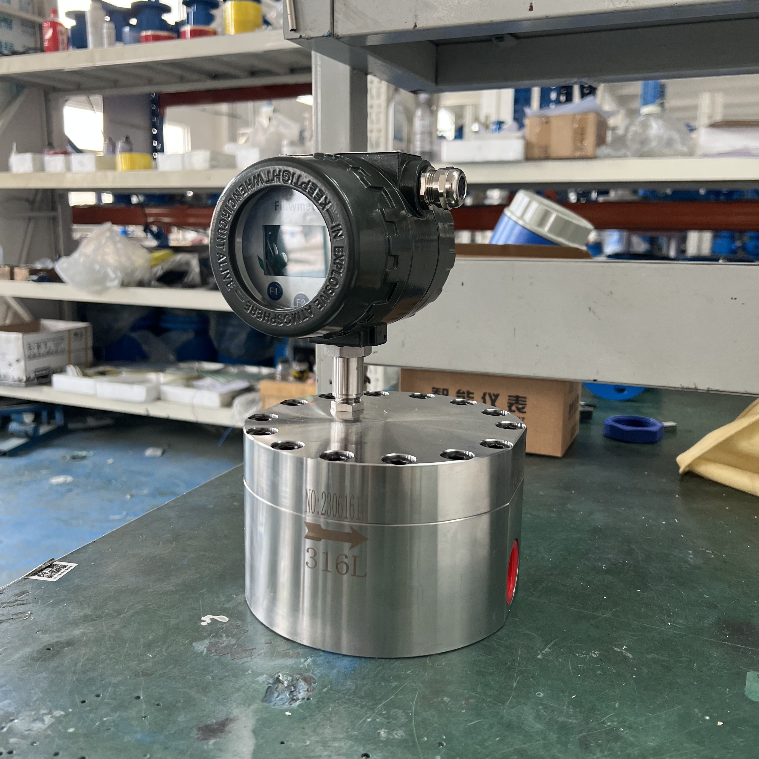 LCD Display RS485 4-20mA Output Oil Micro Gear Flow Meter