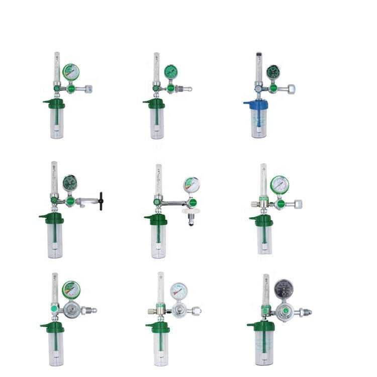 Lovtec Hospital Wall Mounted Flowmeter Bedhead Medical Oxygen Regulator Flow Meter with Connector