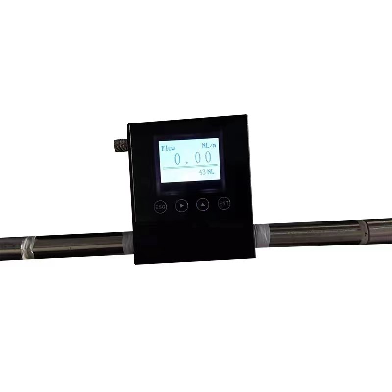 Industrial Mini CO2 Argon Hydrogen Nitrogen Oxygen Gas Flow Meter Thermal Gas Mass Flow Meter