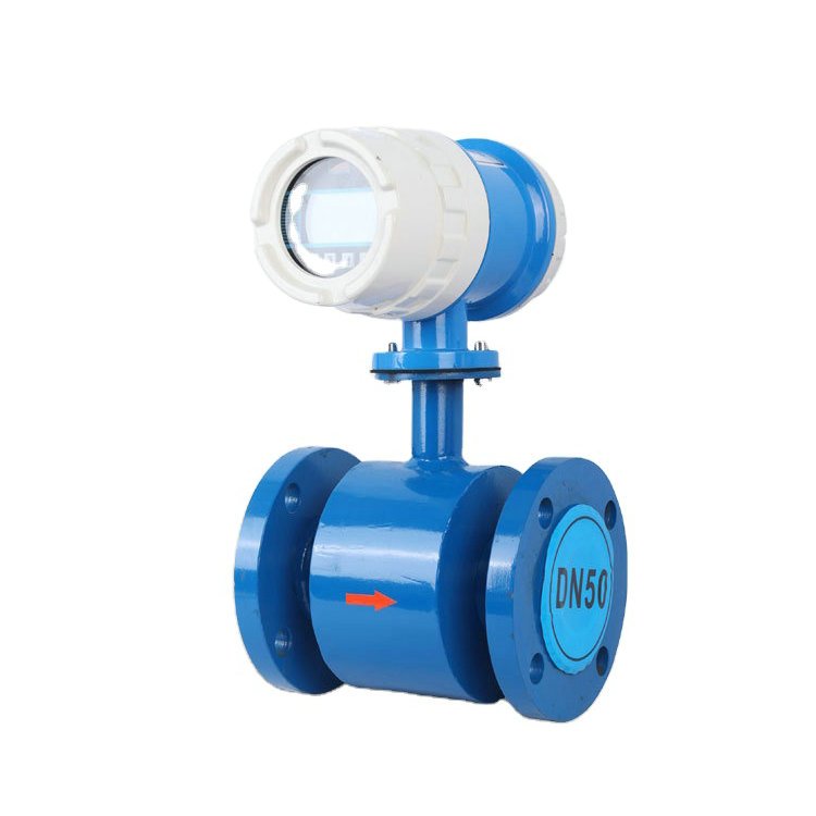 Electromagnetic Flow Meter 4-20mA Output IP65 Neoprene Lined Carbon Steel Flow Meter Intelligent Electromagnetic Flowmeter
