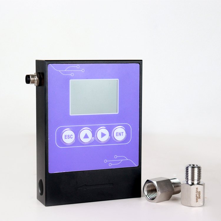 Micro Thermal Gas Mass Flow Meter With RS485 MODBUS High Precision Gas Mass Flow Meter Gas Mass Flow Regulator