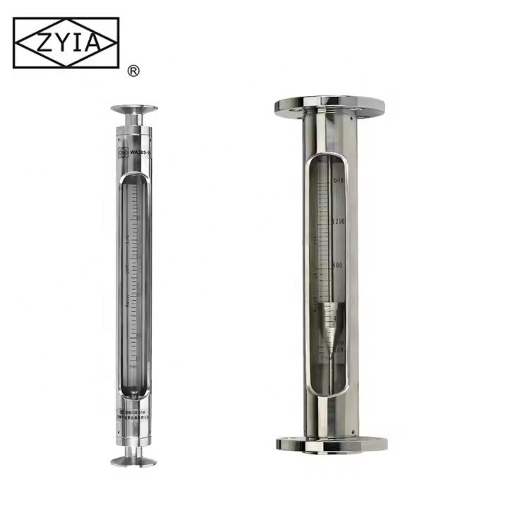Low Cost Stainless Steel Glass Tube Clamp on Water Flow Meter /chemical Salt Water Flow Meter