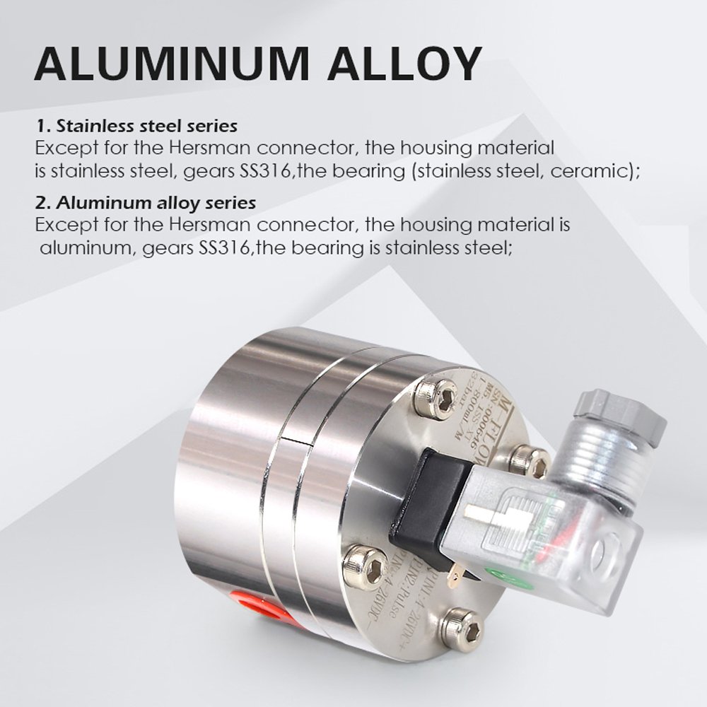 High Precision Flowmeter Sensor Anti-corrosion High-temperature Resistant High Viscosity Fluid Micro Gear Flow Meter RS485