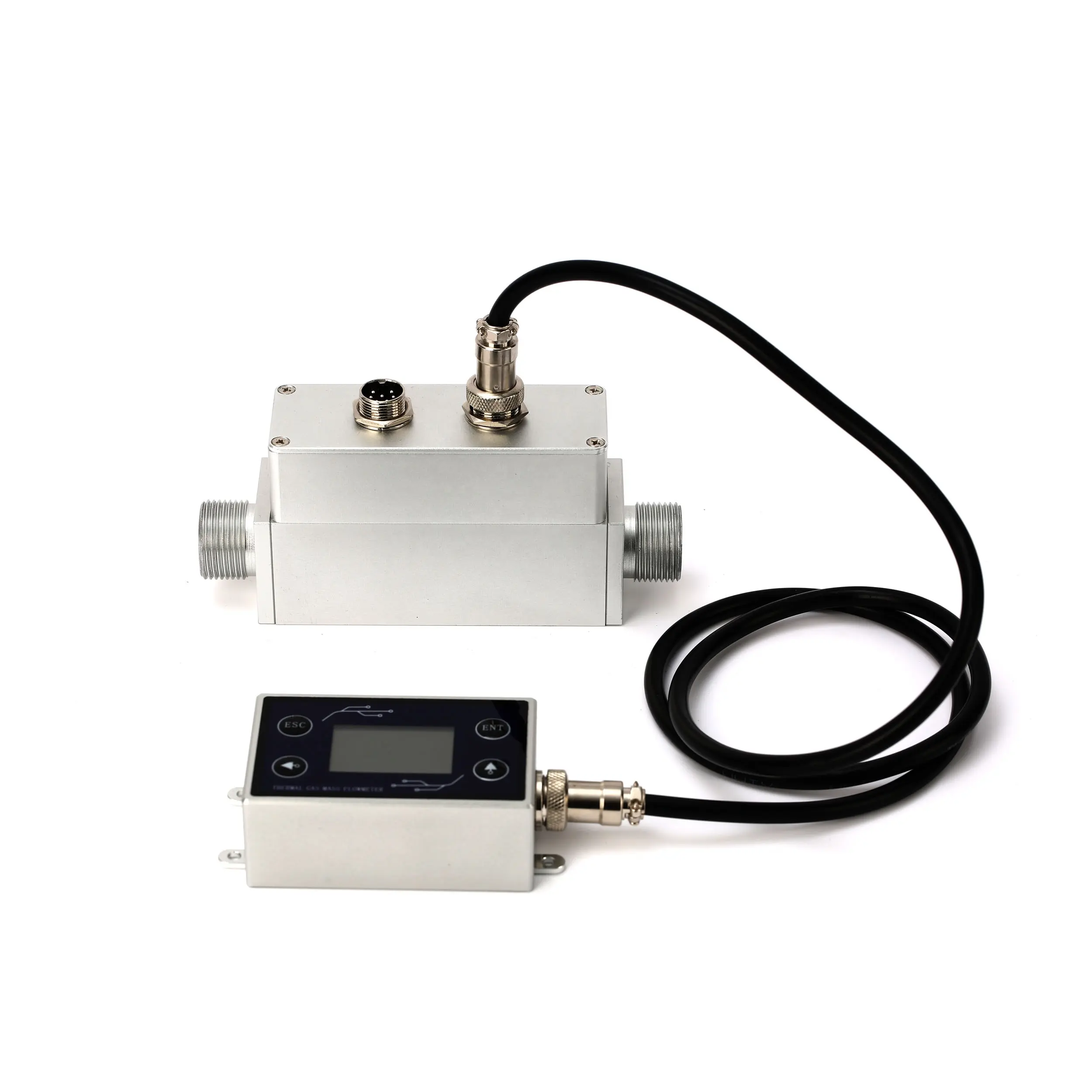 Digital 4-20mA RS485 Medical Oxygen Thermal Mass Flow Meter Split Type Miniature Gas Flowmeter