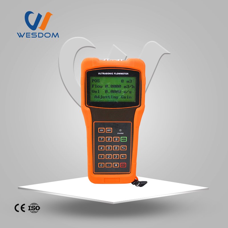 WEIZIDOM 2024 Portable Batteroperted Well Water Clamp on Patrolling Ultrasonic Handheld Multipath Hydrant Flowmeter
