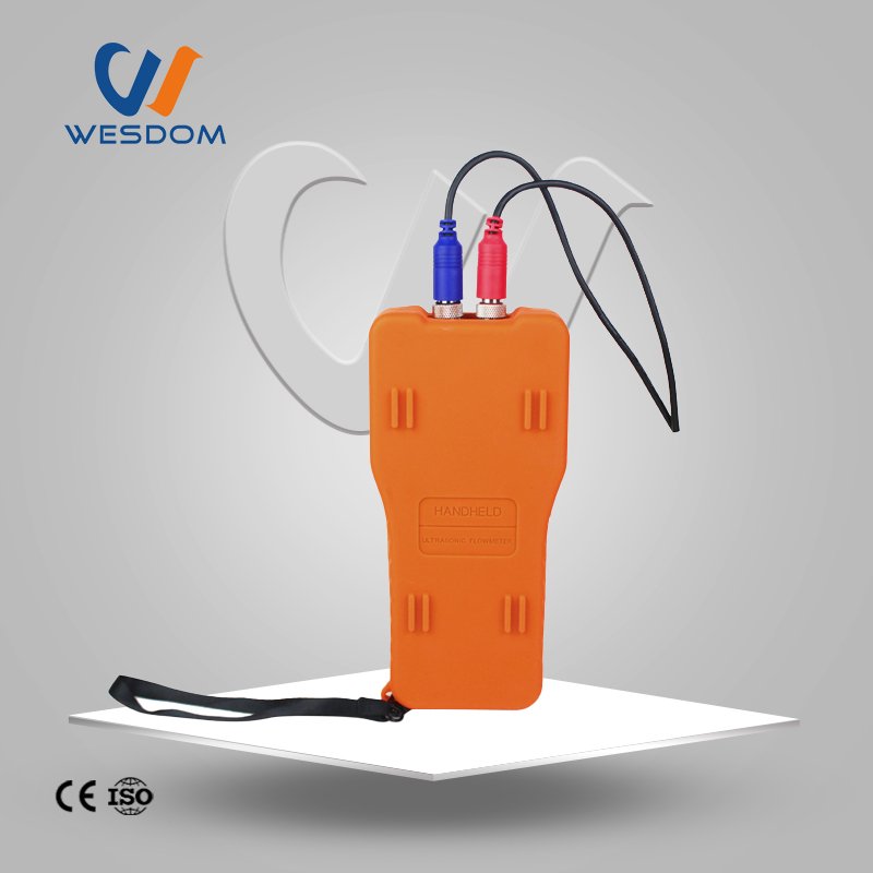 WEIZIDOM 2024 Portable Batteroperted Well Water Clamp on Patrolling Ultrasonic Handheld Multipath Hydrant Flowmeter