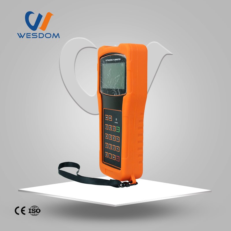 WEIZIDOM 2024 Portable Batteroperted Well Water Clamp on Patrolling Ultrasonic Handheld Multipath Hydrant Flowmeter