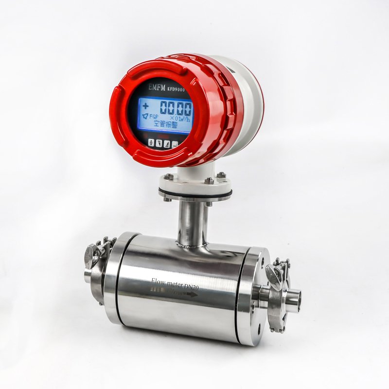 Factory Direct Sales Hot Waste Water Electromagnetic Flow Meter Sewage Chemical Magnetic Flowmeter