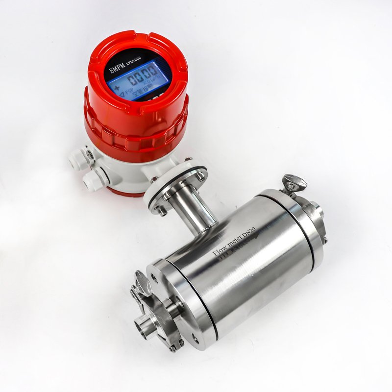 Factory Direct Sales Hot Waste Water Electromagnetic Flow Meter Sewage Chemical Magnetic Flowmeter