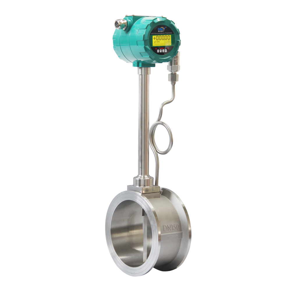 High Stability Remote Digital Vortex Flow Meter Stainless Steel Totalizer Wear Resistance for Water Gas Oil OEM LPG Flow Meter