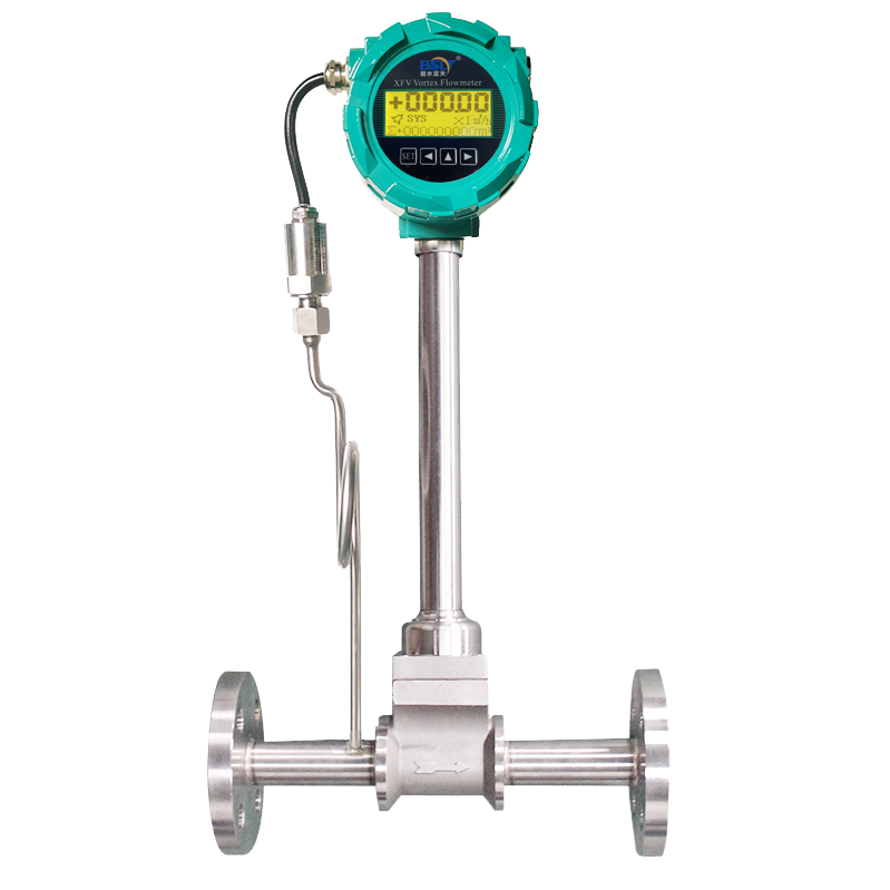 High Stability Remote Digital Vortex Flow Meter Stainless Steel Totalizer Wear Resistance for Water Gas Oil OEM LPG Flow Meter