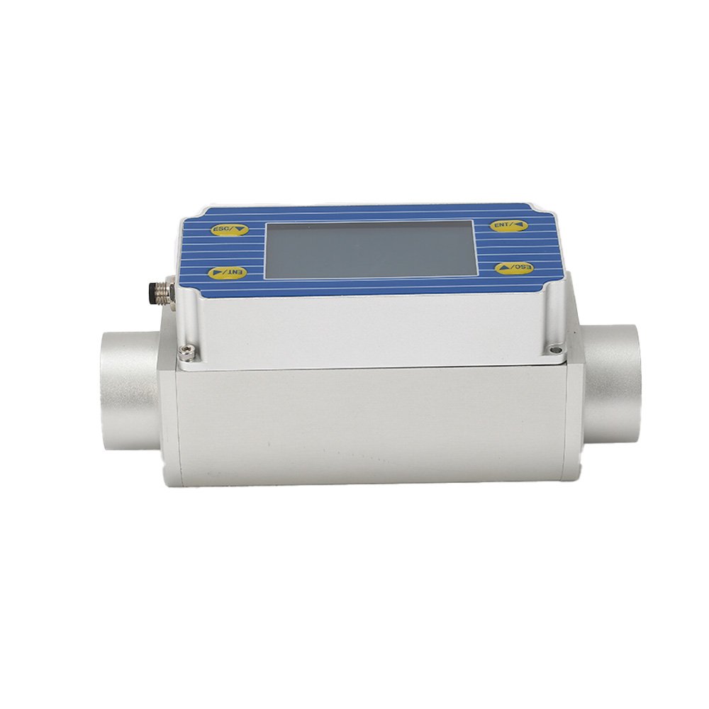 JuGuan Gas Mass Flow Meter Digital Display Micro-flow Nitrogen Compressed Air Controller Thermal Mass Flowmeter