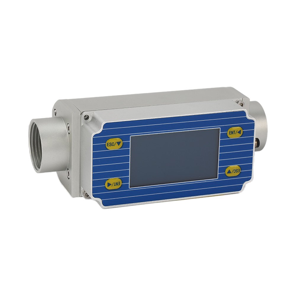 JuGuan Gas Mass Flow Meter Digital Display Micro-flow Nitrogen Compressed Air Controller Thermal Mass Flowmeter