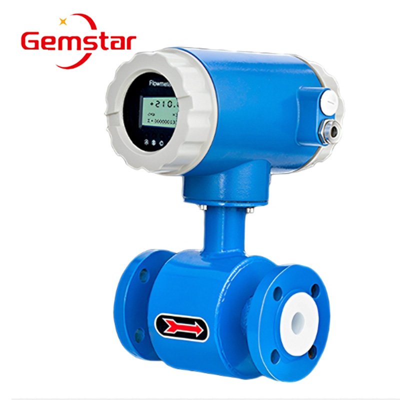 12 Inch Digital LCD Electromagnetic Flowmeter for Water Sewage Oil Gas Liquid Air Medium Manufacture Electromagnet Flowmeter