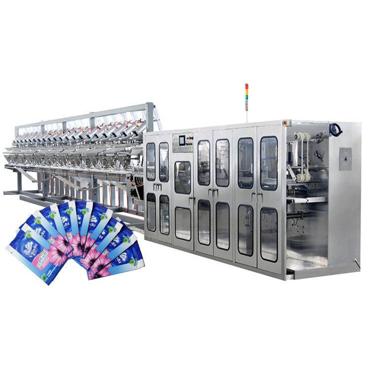 400 Bucket Wet Wipes Machine Wet Wipes Vending Machine Automatic Wet Wipe Making Machine