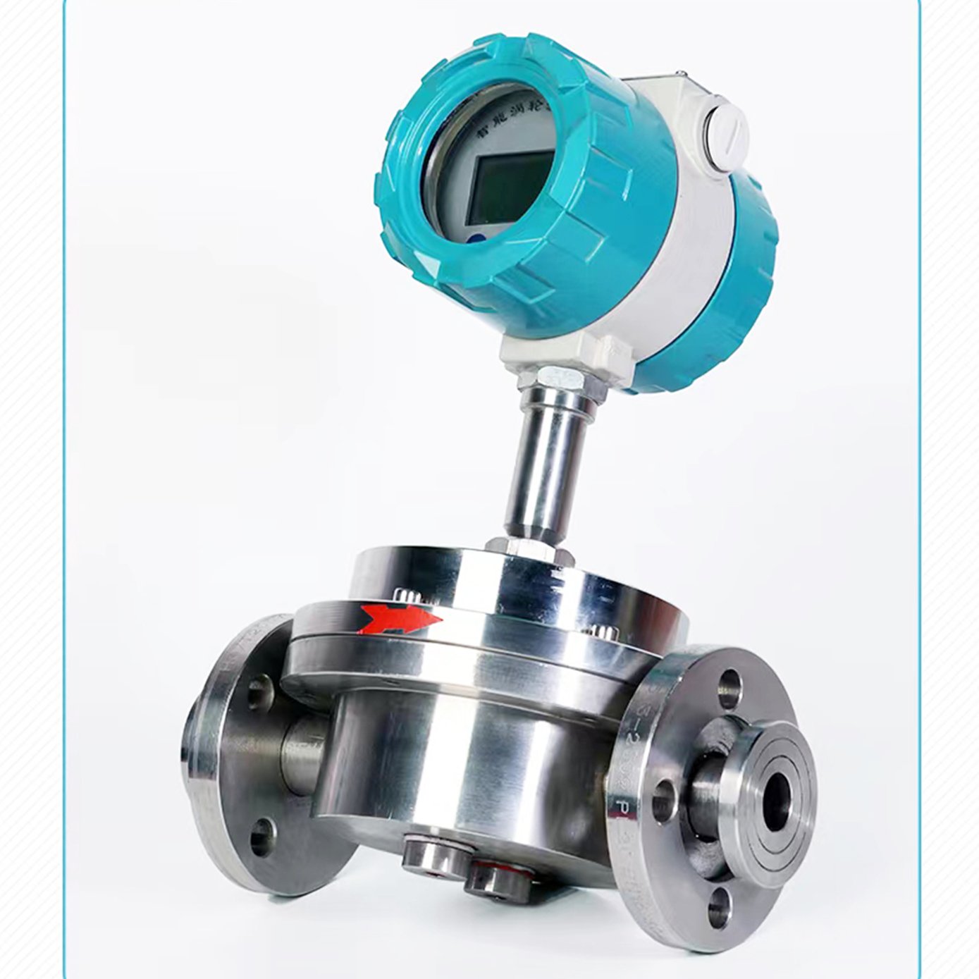 Stainless Steel Oval Gear Flowmeter With Digital Display 2'' Mechanical Gasoline Flow Meter for Diesel Fuel