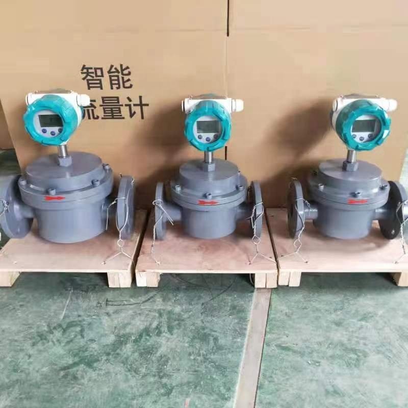 Stainless Steel Oval Gear Flowmeter With Digital Display 2'' Mechanical Gasoline Flow Meter for Diesel Fuel