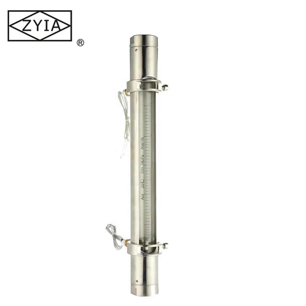 Factory Direct Sale LZB-VA30S Stainless Steel Glass Tube High Temperature air Gas Rotameter