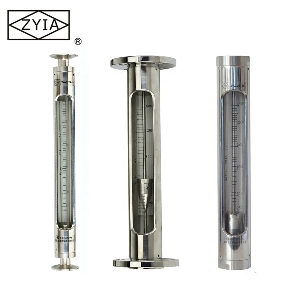 Factory Direct Sale LZB-VA30S Stainless Steel Glass Tube High Temperature air Gas Rotameter