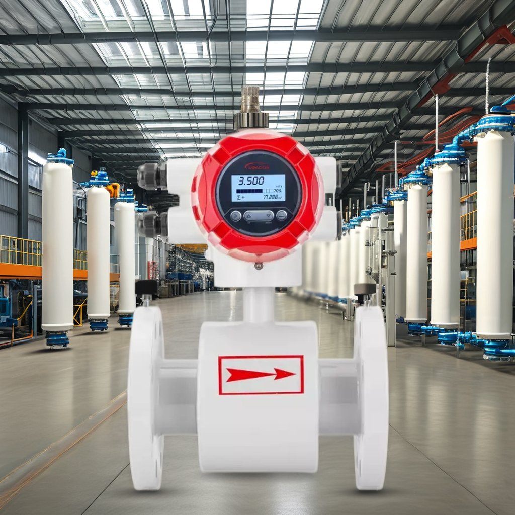 High Quality Stainless Steel Inline Flow Meter High-Pressure Electromagnetic Water/Oil/Liquid Measurement OEM LCD Fluid Meter