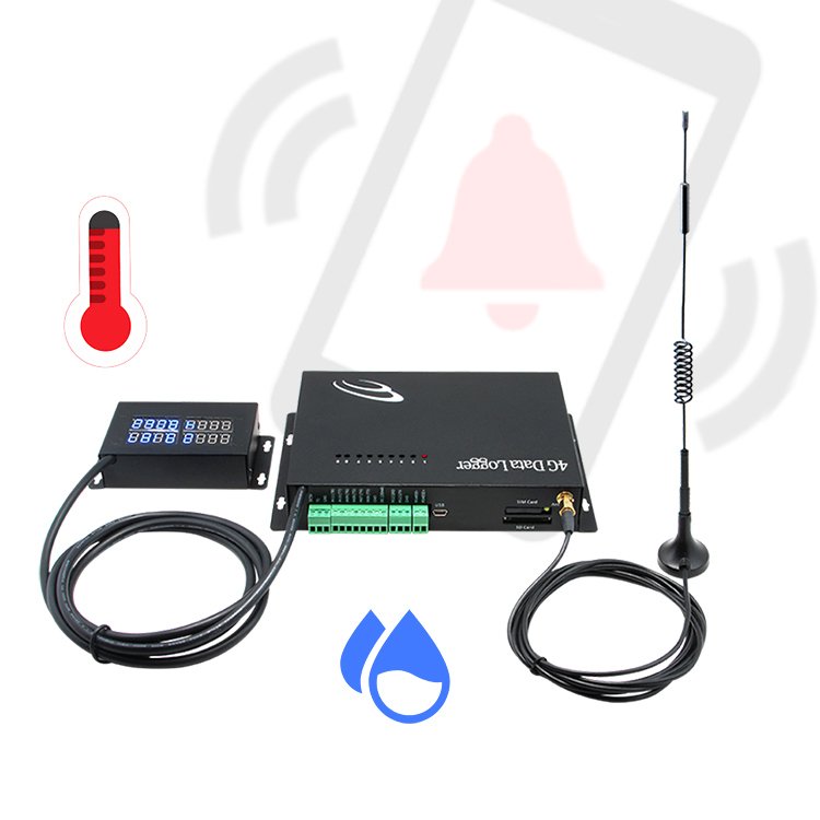 4G Mobile Multipoint flow meter data loggers wireless sensor network iot sensors