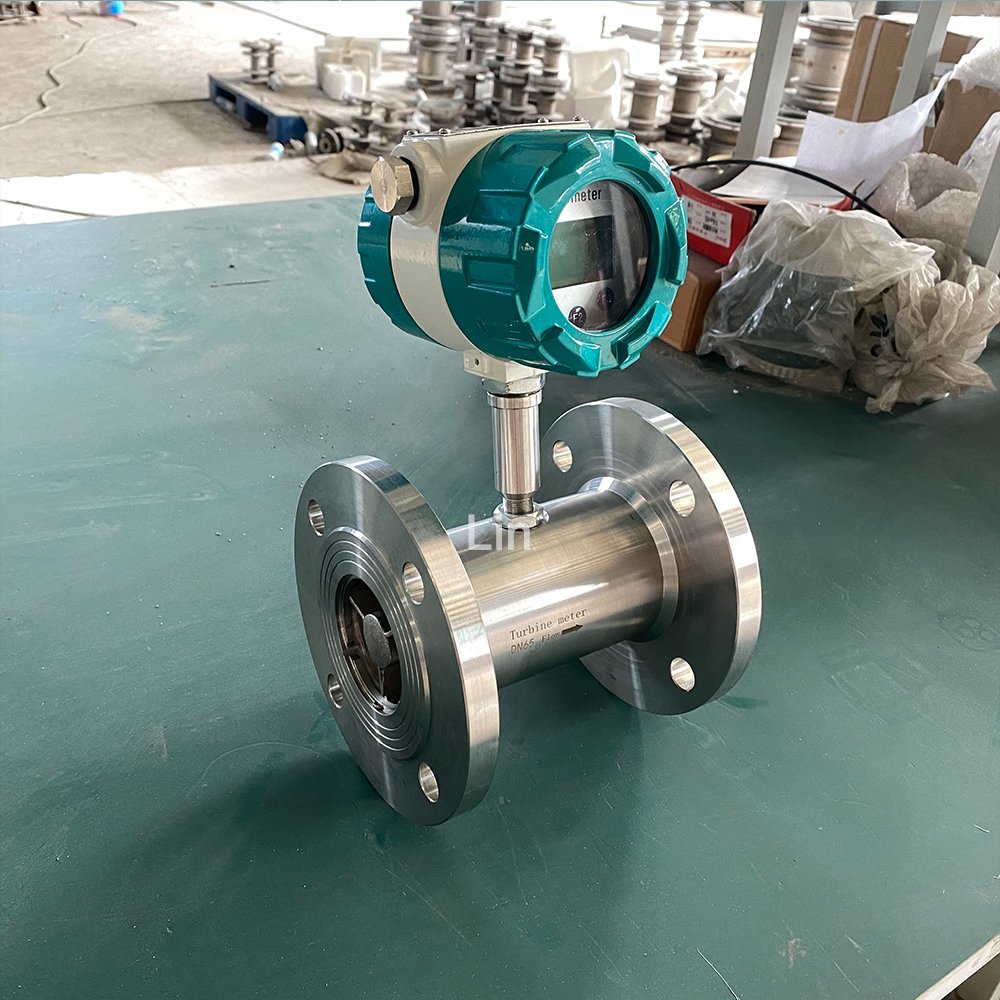 RS485 Led Display Digital Flowmeter Serize 1 Inch 3inch diesel and Gasoline Propane Gas Turbine Flow Meter