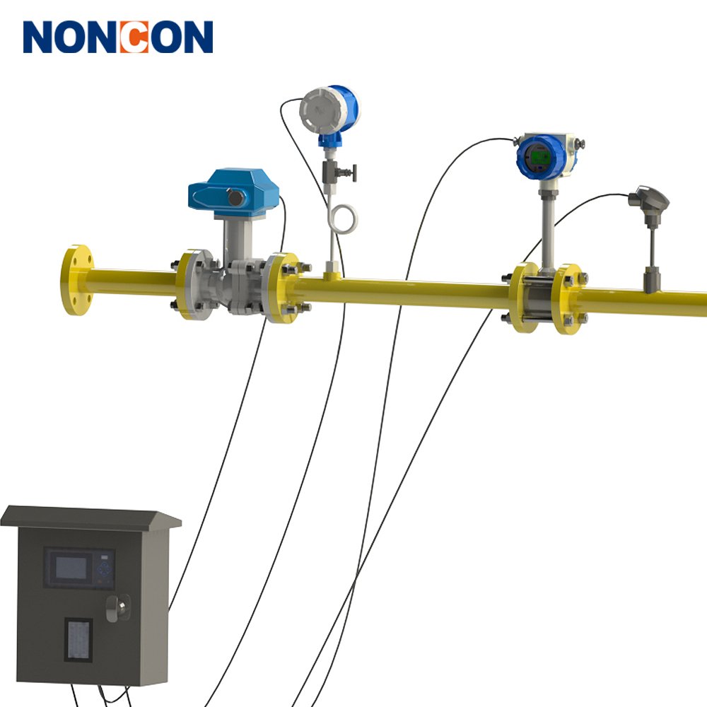 High Accuracy 4-20mA Stream vortex Flow Meter Compressed air Flowmeter for Helium