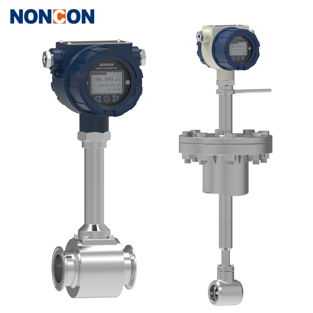 High Accuracy 4-20mA Stream vortex Flow Meter Compressed air Flowmeter for Helium