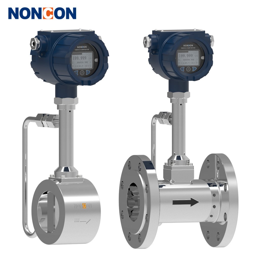 High Accuracy 4-20mA Stream vortex Flow Meter Compressed air Flowmeter for Helium
