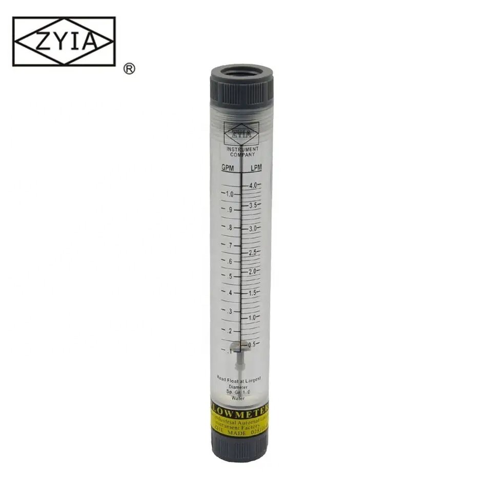 ZYIA Portable Acrylic Stainless Nitrogen Gas Medical air Flowmeter Rotameter