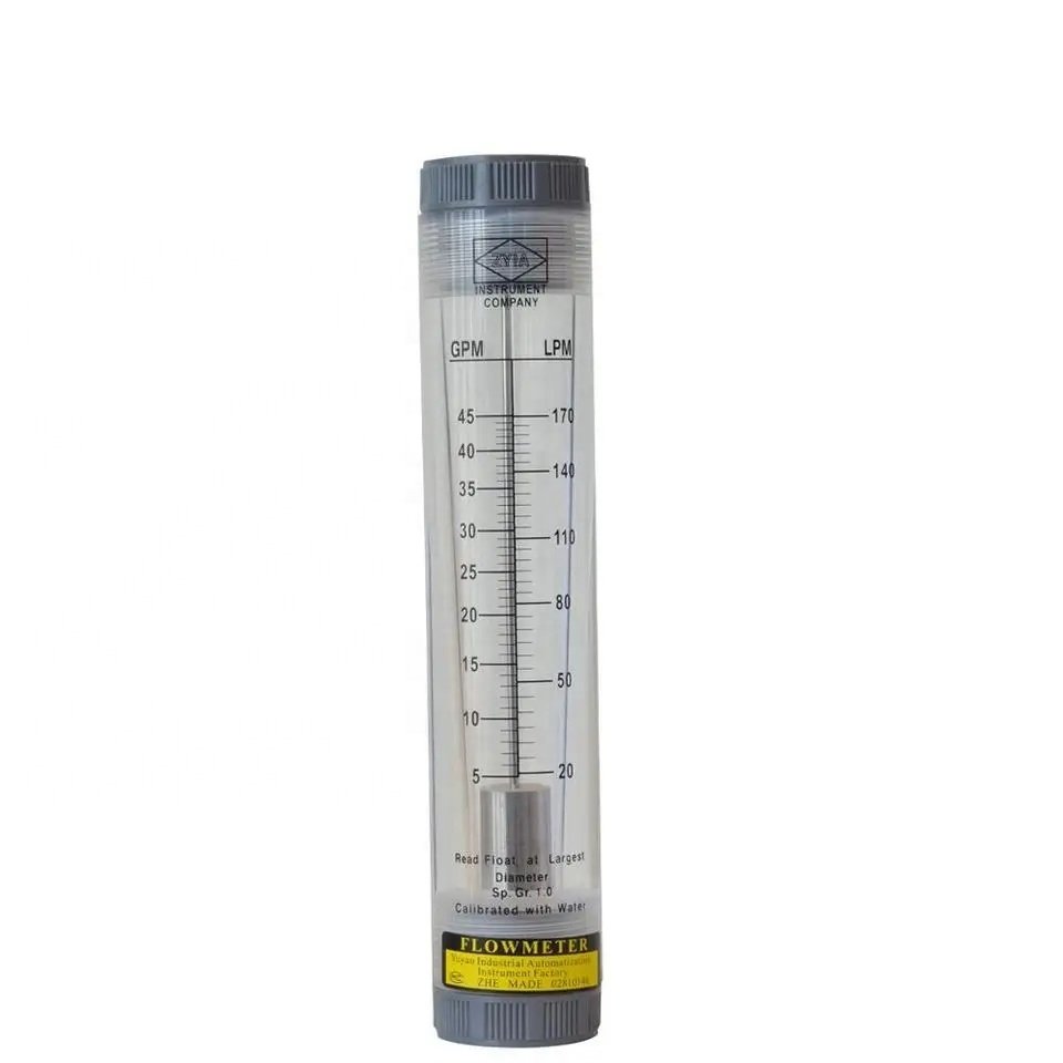 ZYIA Portable Acrylic Stainless Nitrogen Gas Medical air Flowmeter Rotameter