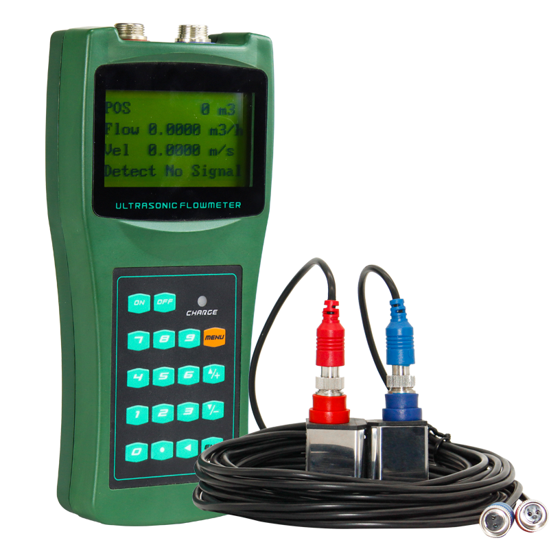 Clamp-on Water Pipe air Conditioning Water Battery Powered Handheld Ultrasonic Flowmeter