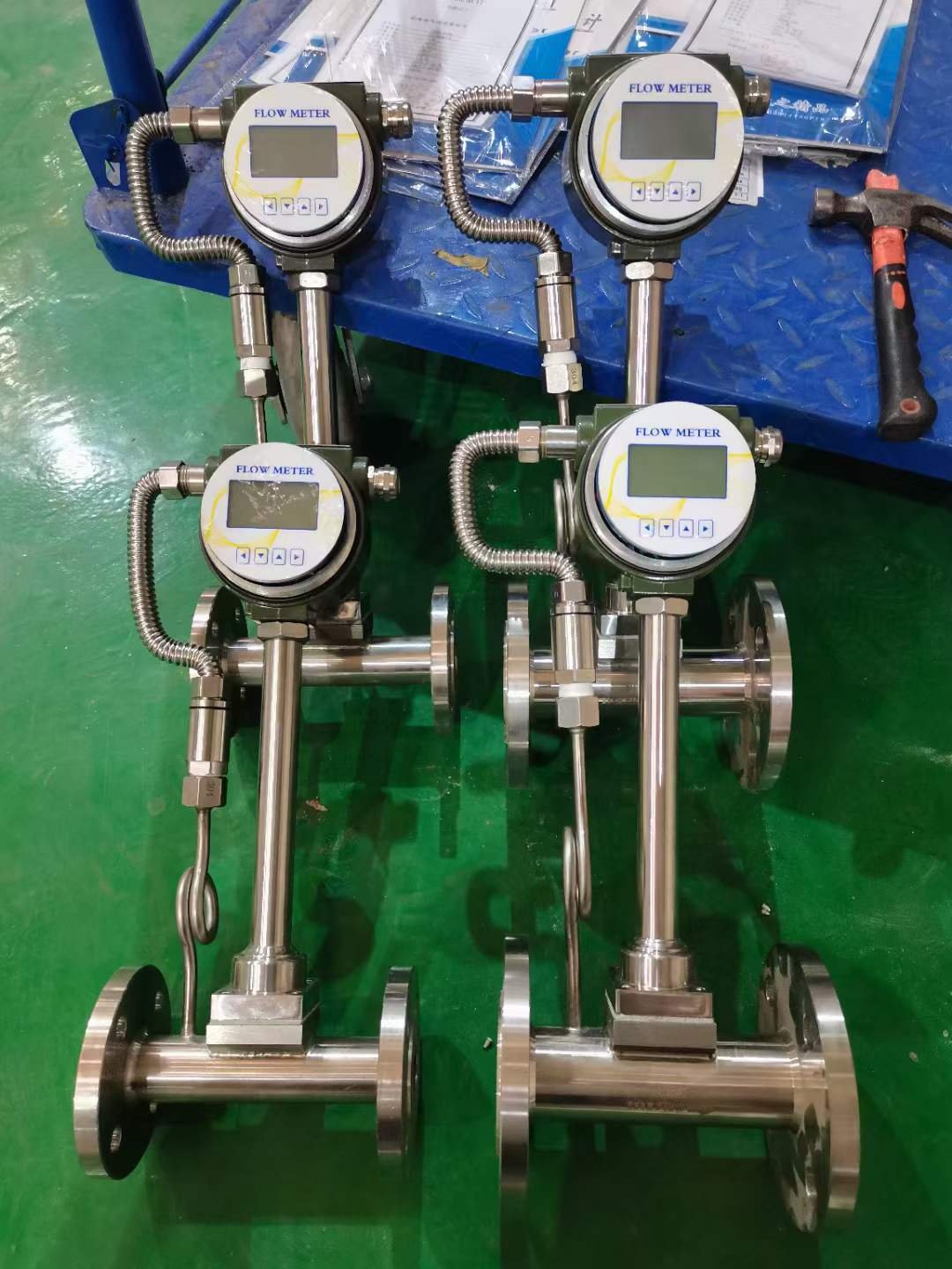 Water Steam Vortex Air Flow Meter Price Intelligent Oil Steam Compressed air High-precision Gas Display Flowmeter Sensor