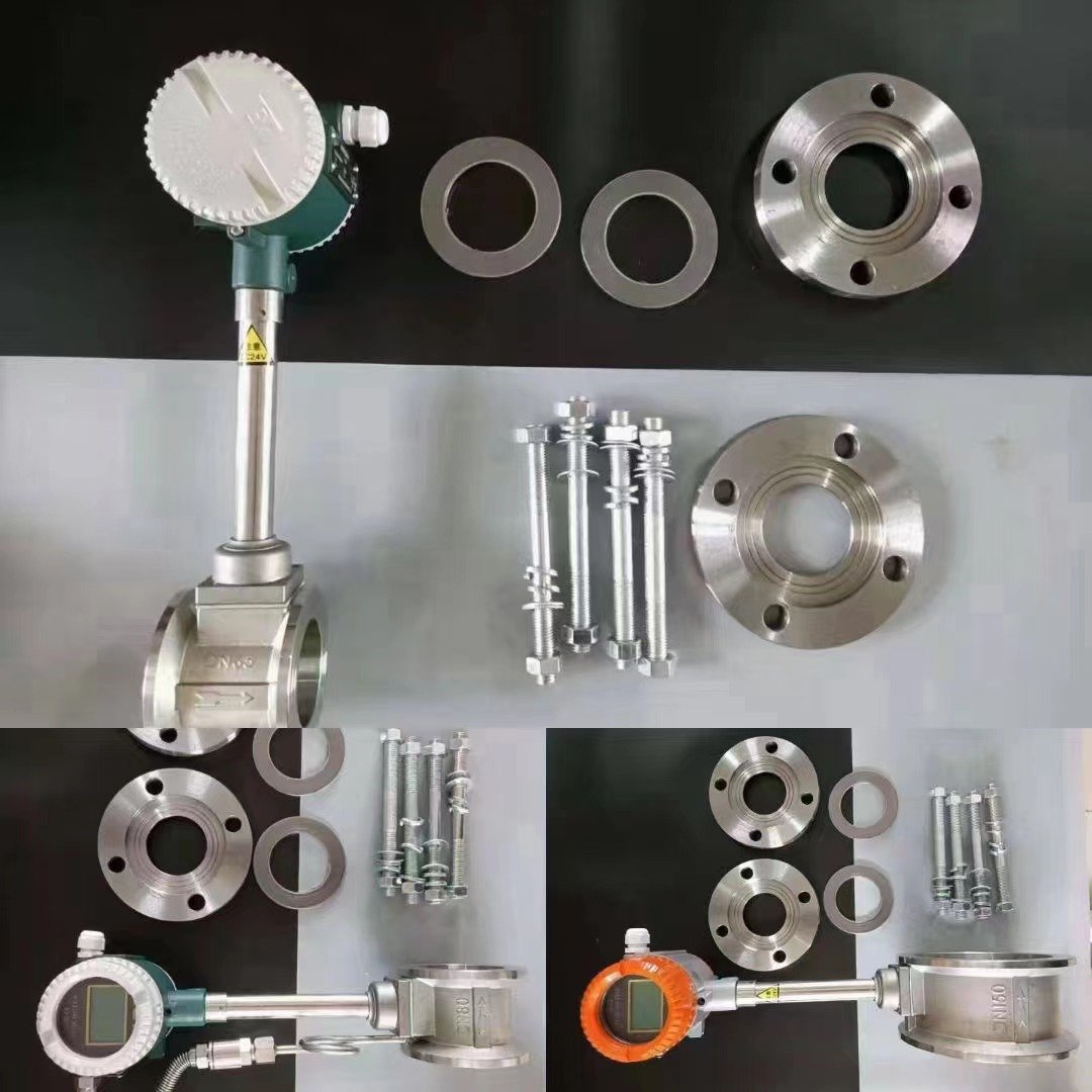 Water Steam Vortex Air Flow Meter Price Intelligent Oil Steam Compressed air High-precision Gas Display Flowmeter Sensor