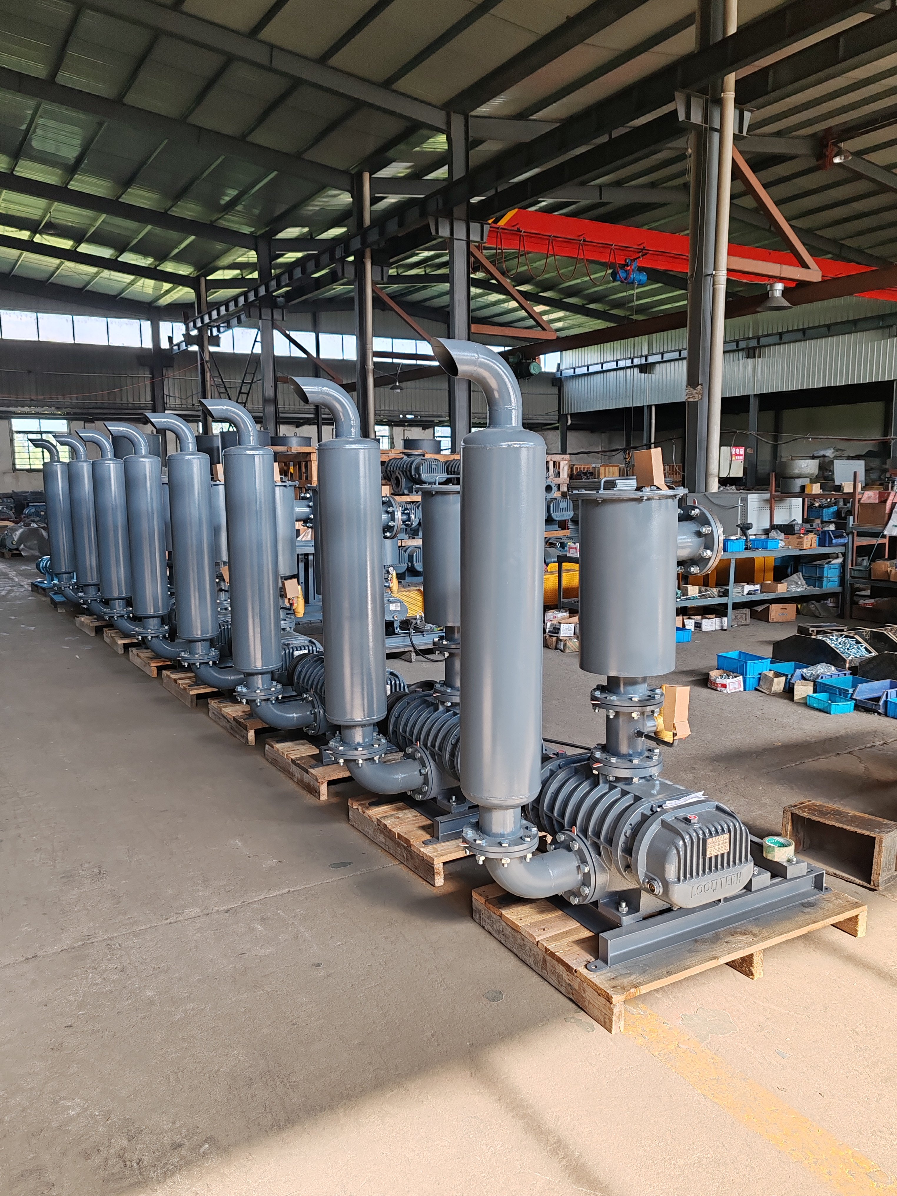High Quality Big Air Flow High Efficiency Design in Taiwan Three Lobe Roots Blower for Pond Fish Farm Pneumatic Conveying