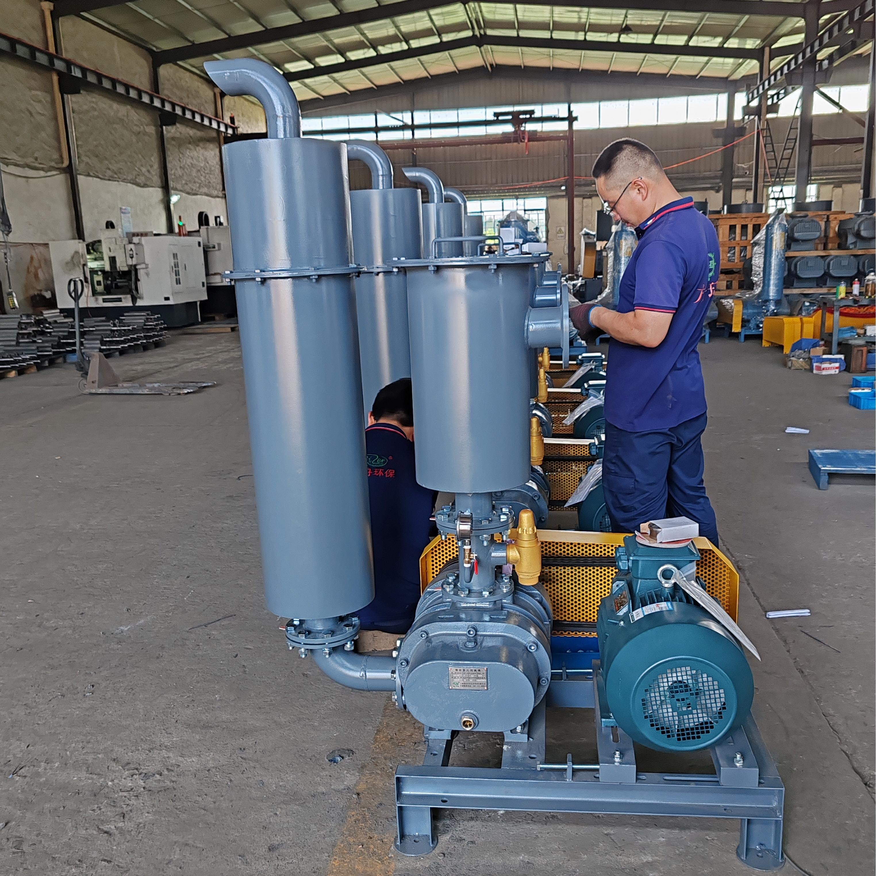 High Quality Big Air Flow High Efficiency Design in Taiwan Three Lobe Roots Blower for Pond Fish Farm Pneumatic Conveying