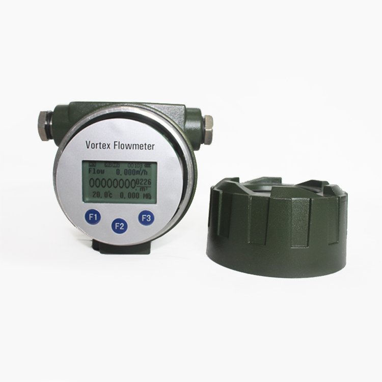 Gas Liquid Steam Integrated Double Row Segment Code vortex Flow Meter Converter