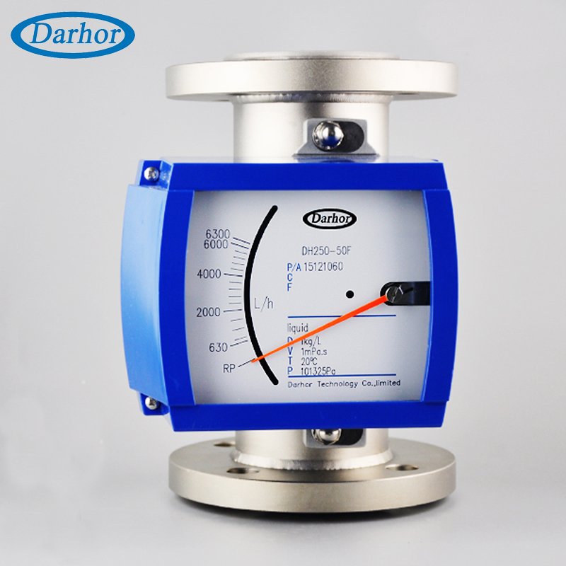 Bottom to Top Inline Type SS304/SS316L Material Compressed air Flow Meter Digital Metal Tube Flowmeter Variable Area Rotameter
