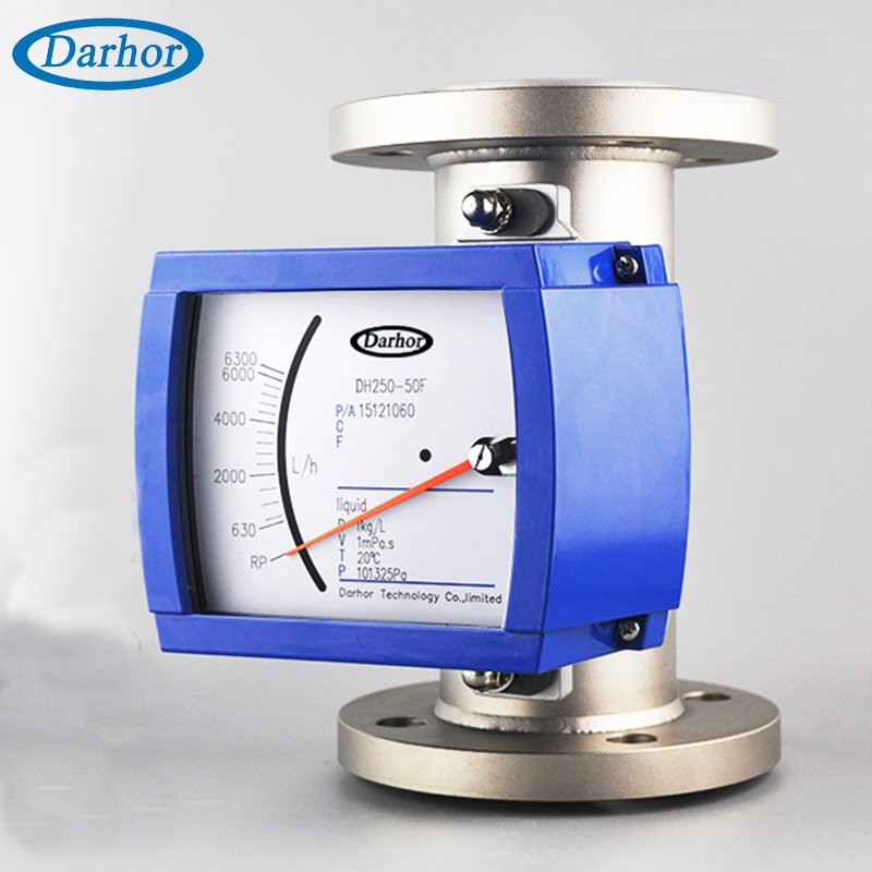 Bottom to Top Inline Type SS304/SS316L Material Compressed air Flow Meter Digital Metal Tube Flowmeter Variable Area Rotameter