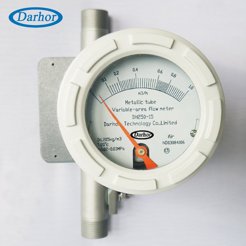 Bottom to Top Inline Type SS304/SS316L Material Compressed air Flow Meter Digital Metal Tube Flowmeter Variable Area Rotameter