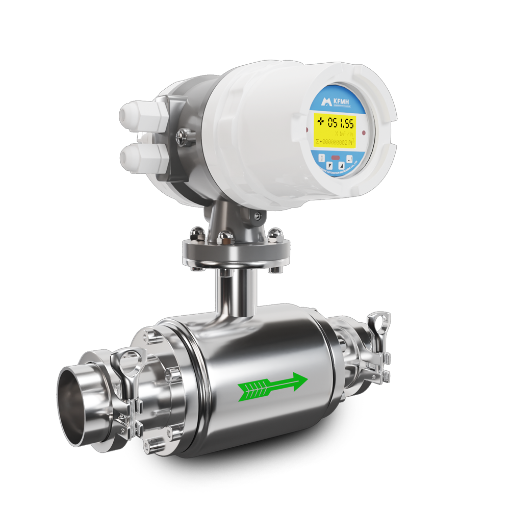 Smart Flowmeter 4inch Water Food Grade Intelligent Modbus RS485 Electromagnetic Flow Meters