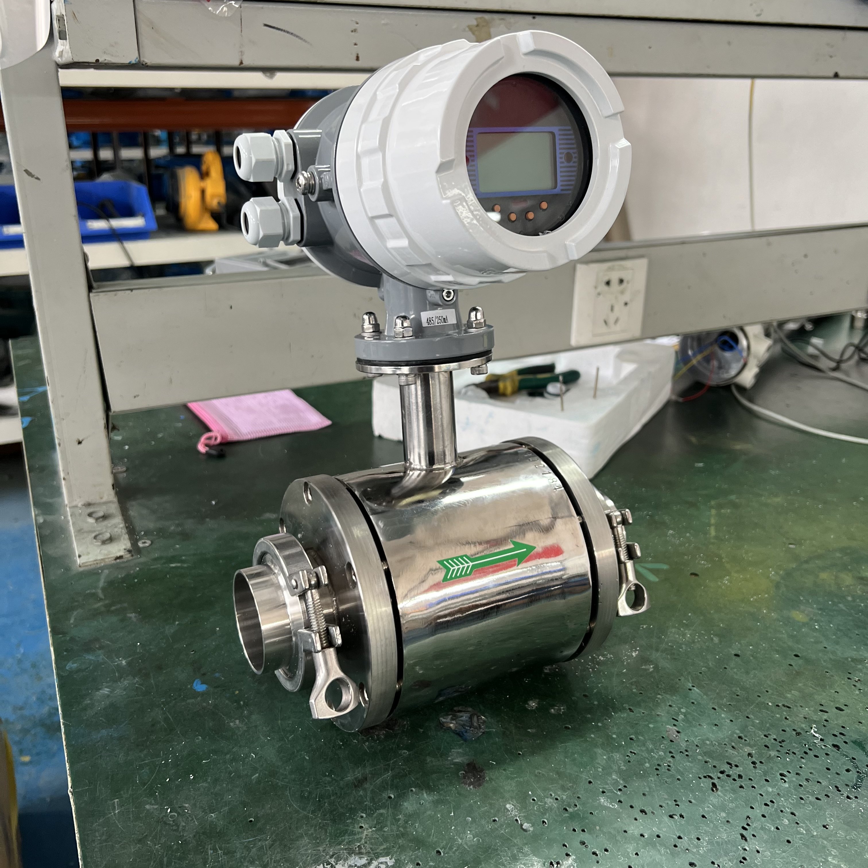 Smart Flowmeter 4inch Water Food Grade Intelligent Modbus RS485 Electromagnetic Flow Meters