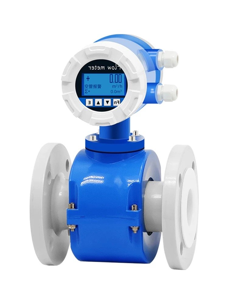 Factory Supply Digital Intelligent Flowmeter 4-20mA Liquid Dn10-300 Sewage Flowmeter Pipeline Electromagnetic Flow Meter