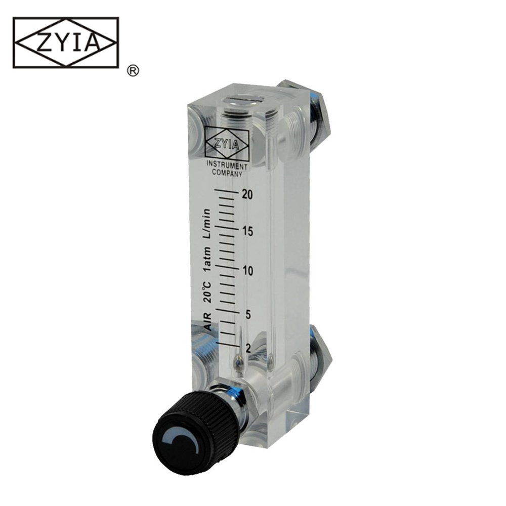 Panel Mount Acrylic Oxygen Rotameter Flow Meter With Regulator