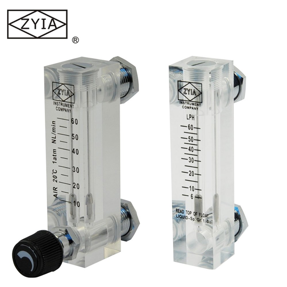 Panel Mount Acrylic Oxygen Rotameter Flow Meter With Regulator